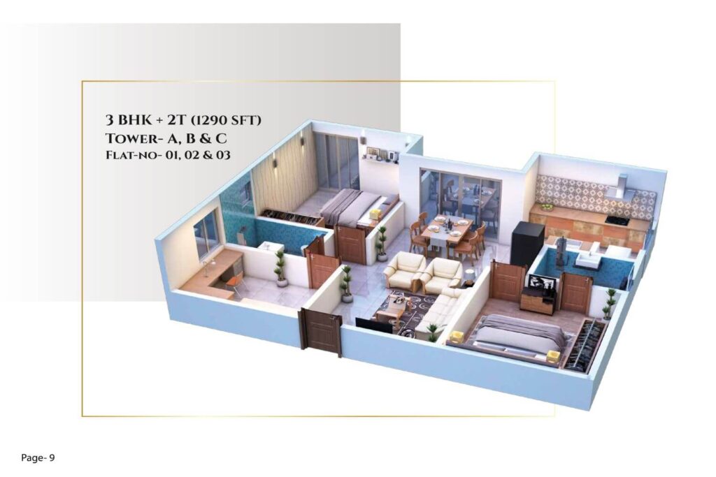 Pavani Mirabilia 3bhk Details